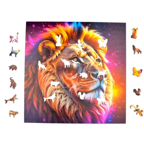 Löwenpuzzle 150 Elemente, Holzpuzzle, mruu&amp;pruu-Puzzle