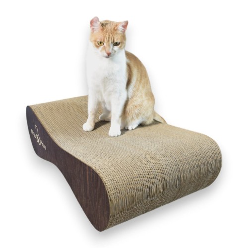 großer Katzenkratzer , Kratzbaum aus Pappe , brauner Katzenkratzer , Katzenkratzer aus Pappe , 70 x 23 x 40 cm , Katzenkratzer , Katzenkratzer , Katzenkratzer aus Pappe , hochwertiger brauner Katzenkratzer , mruupruu