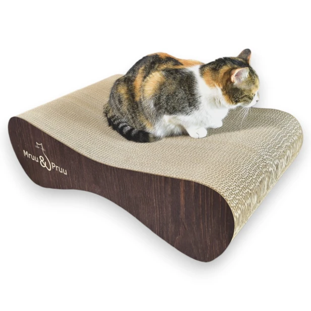 großer Katzenkratzer , Kratzbaum aus Pappe , brauner Katzenkratzer , Katzenkratzer aus Pappe , 70 x 23 x 40 cm , Katzenkratzer , Katzenkratzer , Katzenkratzer aus Pappe , hochwertiger brauner Katzenkratzer , mruupruu