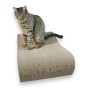 großer Katzenkratzer , Kratzer aus Pappe , weißer Katzenkratzer , Katzenkratzer aus Pappe , Maße des Katzenkratzers 70 x 23 x 40 cm , mruupruu