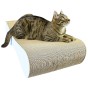 großer Katzenkratzer , Kratzer aus Pappe , weißer Katzenkratzer , Katzenkratzer aus Pappe , Maße des Katzenkratzers 70 x 23 x 40 cm , mruupruu
