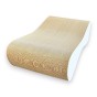 großer Katzenkratzer , Kratzer aus Pappe , weißer Katzenkratzer , Katzenkratzer aus Pappe , Maße des Katzenkratzers 70 x 23 x 40 cm , mruupruu