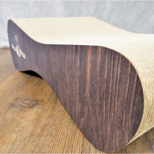 großer Katzenkratzer , Kratzbaum aus Pappe , brauner Katzenkratzer , Katzenkratzer aus Pappe , 70 x 23 x 40 cm , Katzenkratzer , Katzenkratzer , Katzenkratzer aus Pappe , hochwertiger brauner Katzenkratzer , mruupruu